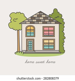 Vector illustration of a house.
