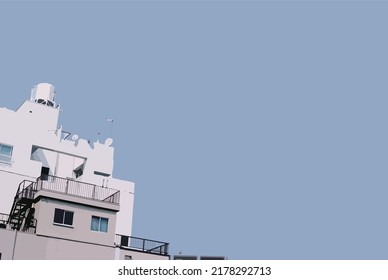 Casa de ilustración de vectores con fondo limpio