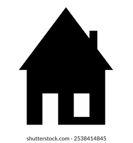 vector illustration of a house with clean lines and minimal detail