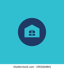 Vector illustration of a house and construction symbol, perfect for building and service logos.
