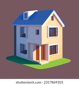 Vector illustration of house. Home concept