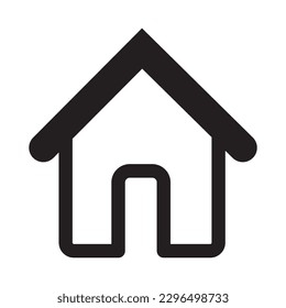 vector illustration of a house, icon.