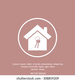   Vector illustration  House vector icon
