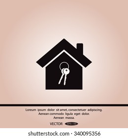 Vector illustration House vector icon
