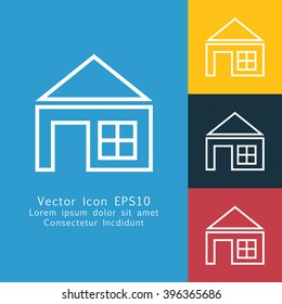 Vector illustration of house icon