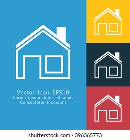 Vector illustration of house icon