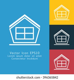 Vector illustration of house icon