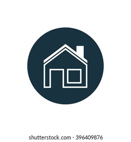 Vector illustration of house icon