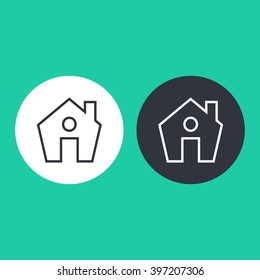 Vector illustration of house icon