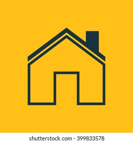Vector illustration of house icon