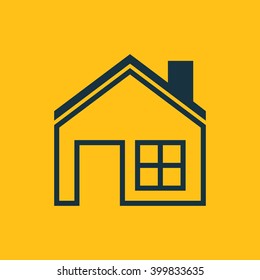 Vector illustration of house icon