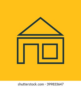 Vector illustration of house icon