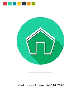 Vector illustration of house icon