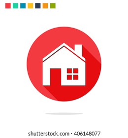 Vector illustration of house icon