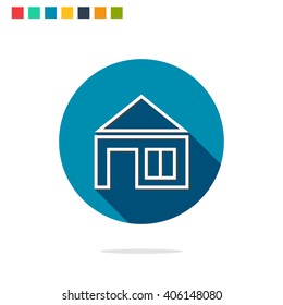 Vector illustration of house icon