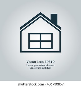 Vector illustration of house icon