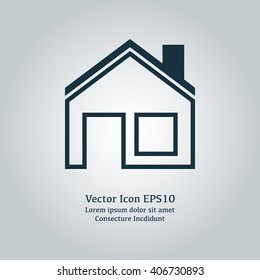 Vector illustration of house icon