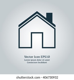 Vector illustration of house icon