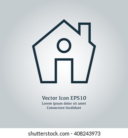 Vector illustration of house icon