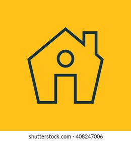 Vector illustration of house icon