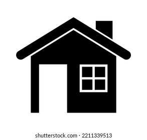 vector illustration of house icon on white background