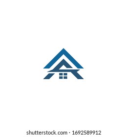 vector illustration of a house shape. Suitable for construction company logos and others.