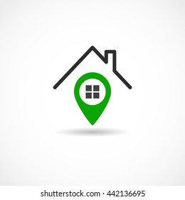 Vector illustration of a House Tag