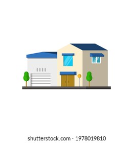 vector illustration of a house that has a minimalist look