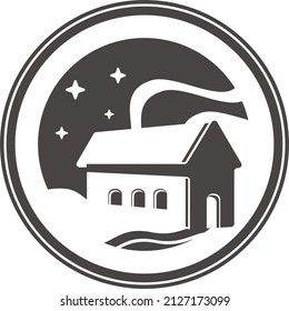 Vector illustration of a house with a touch of Negative Space. Suitable for background and printing purposes, especially for lodging business logos.