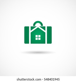 Vector illustration of a Housebag Icon