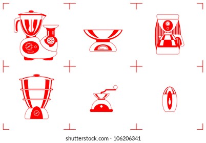 A Vector illustration of the household goods