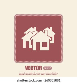vector illustration of houses