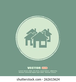 vector illustration of houses