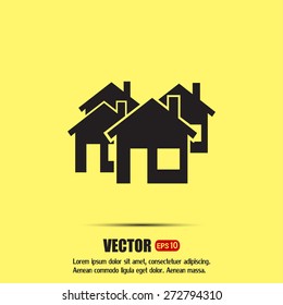 vector illustration of houses