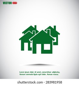 vector illustration of houses