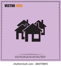 vector illustration of houses