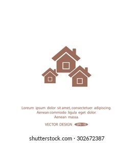 vector illustration of houses