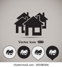 vector illustration of houses