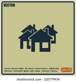 vector illustration of houses