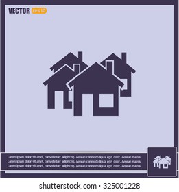 vector illustration of houses