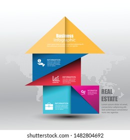 
Vector illustration of housing infographic design elements