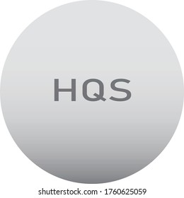 Vector Illustration of HQS Hydroxychloroquine Pill