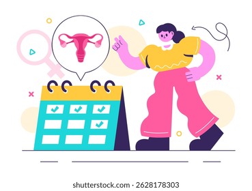 Vector Illustration of HRT or Hormone Replacement Therapy Acronym Featuring Hormone Medication and Medical Treatment in a Healthcare Background