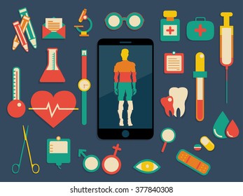 vector illustration of human anatomy