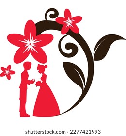 vector illustration of a human couple