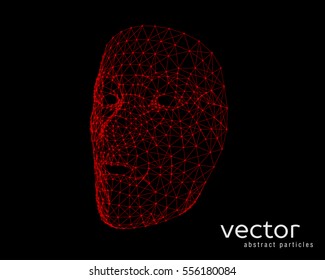 Vector illustration of human face