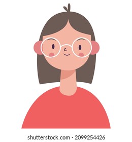 Vector illustration of human face avatar eps 10