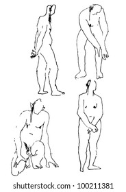 A vector illustration of human figures.