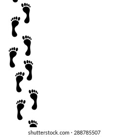 Vector illustration of a human foot on a white background.