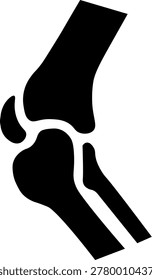 Vector illustration of a human knee joint and bone structure. Ideal for medical, orthopedic, healthcare and anatomy related designs.